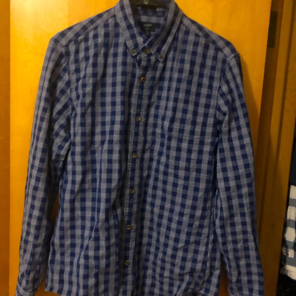 J. Crew, Slim, Button-Down Flannel Print, Medium